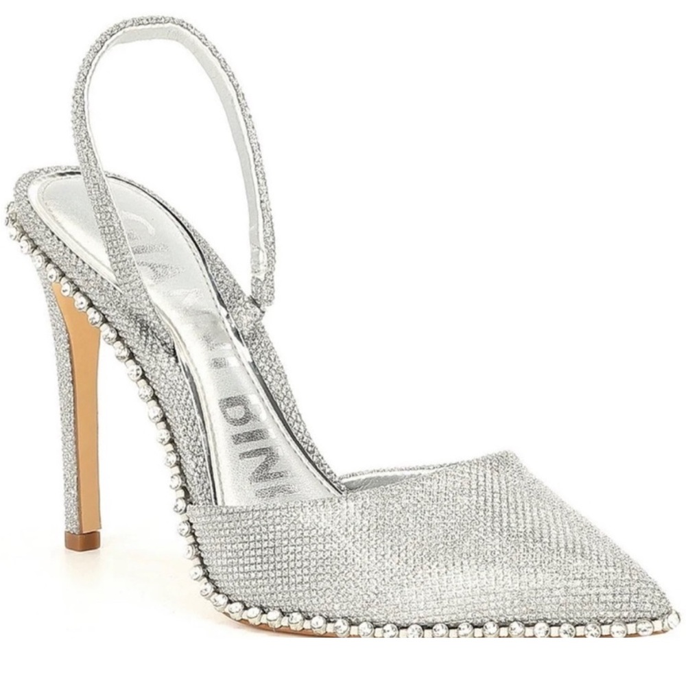 Gianni Bini Silver Stiletto Heels